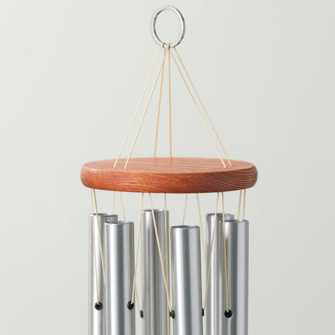 Woodstock Chimes 24-inch outdoor display adds elegant patio charm for garden spaces