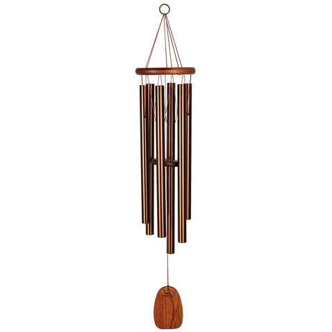 Woodstock Chimes Amazing Grace 40in bronze wind catcher for outdoor ambiance