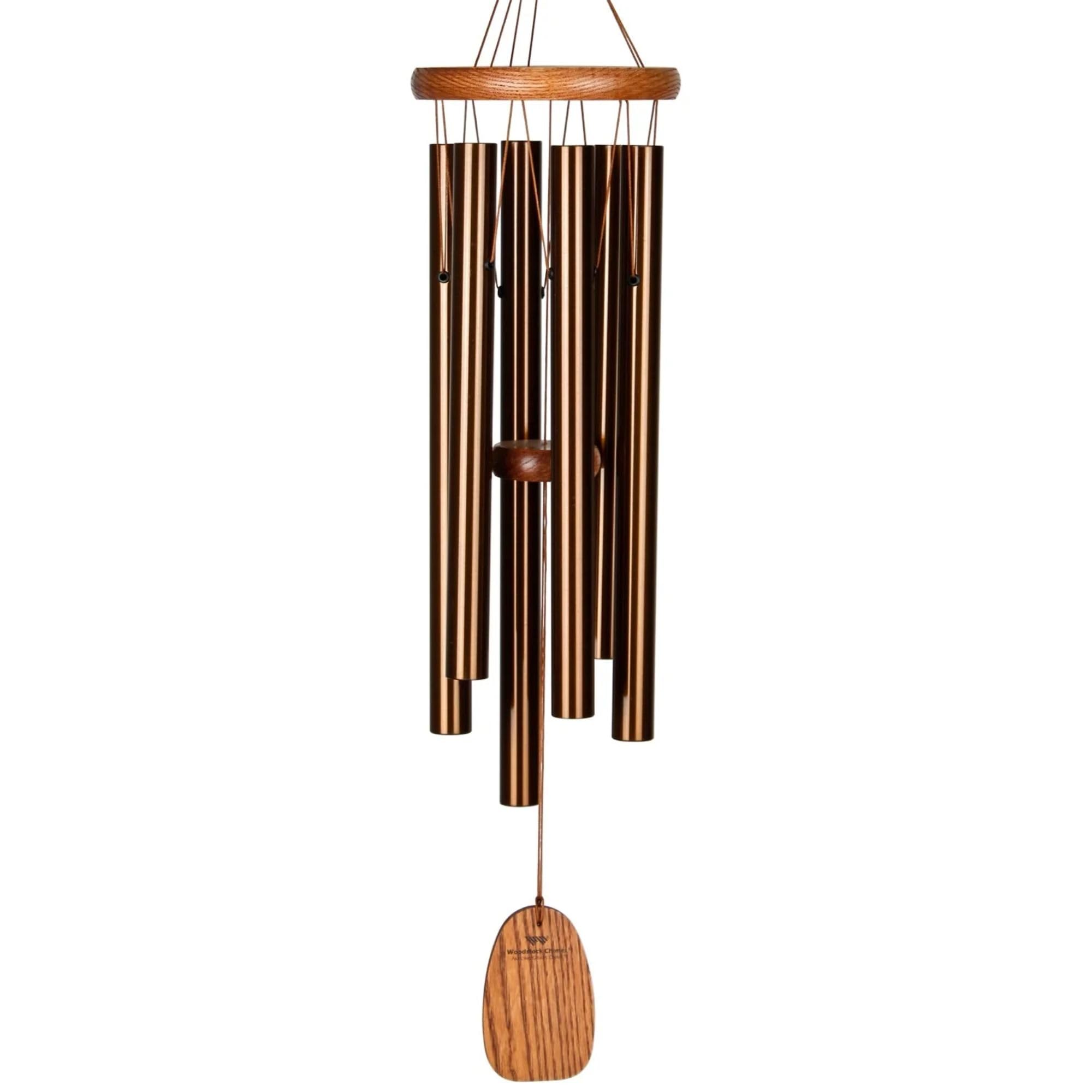 Woodstock Chimes Amazing Grace medium 24-inch bronze chimes for outdoor ambience.