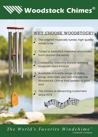 Woodstock Chimes Amazing Grace wind chime presented as a memorial gift for loved ones