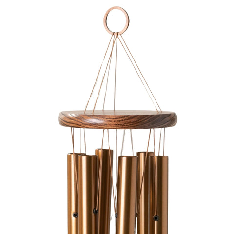 Woodstock Chimes Amazing Grace removable windcatcher allows easy customization.