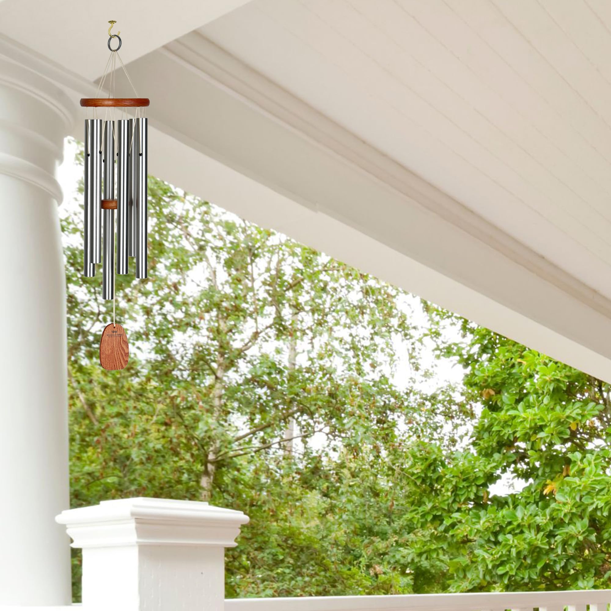 Woodstock Chimes Amazing Grace wind catcher removable, easy customization for personalized outdoor sound