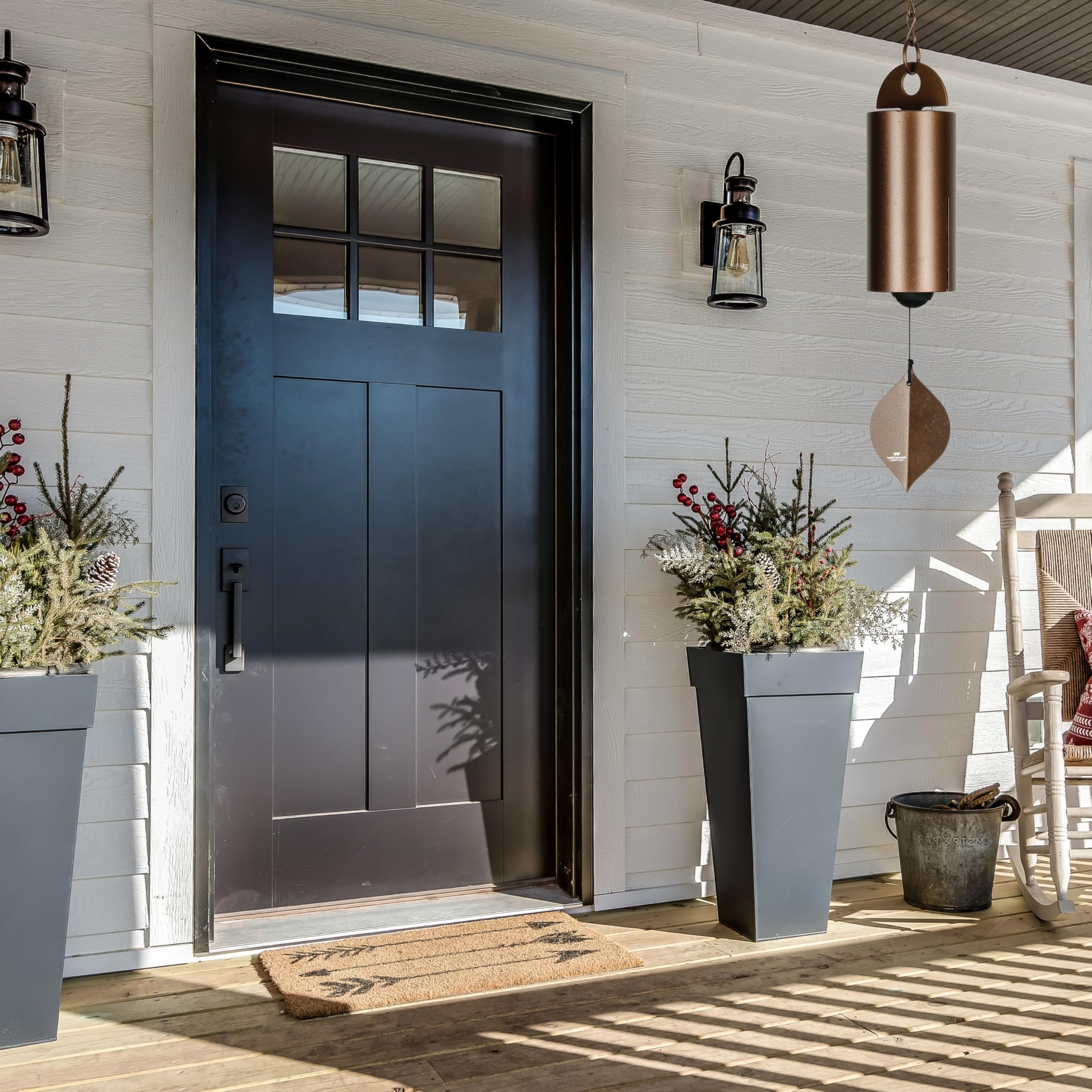 Woodstock Chimes garden windbell deep tone 24in adds ambiance to outdoor areas