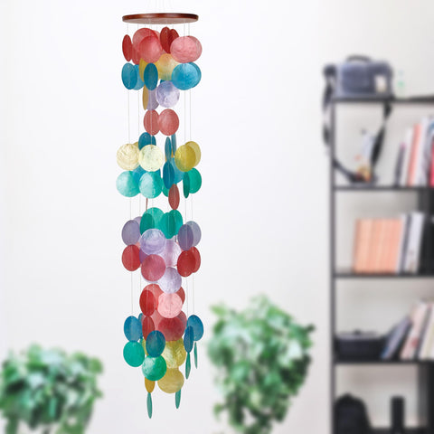 Woodstock Chimes Indonesia craftsmanship highlighting sustainable decorative wind chime.