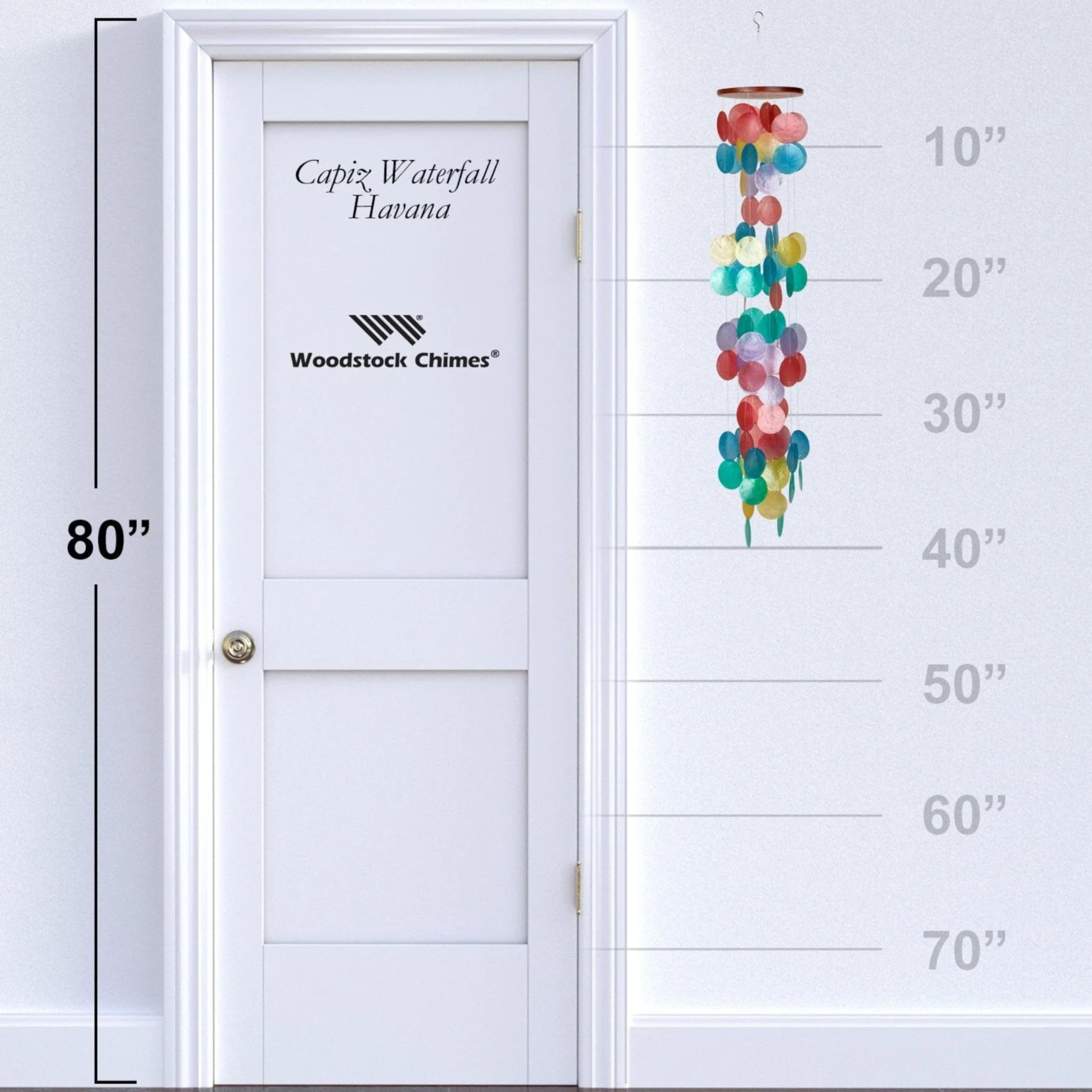 Woodstock Chimes outdoor decor for patio with gentle melodies.