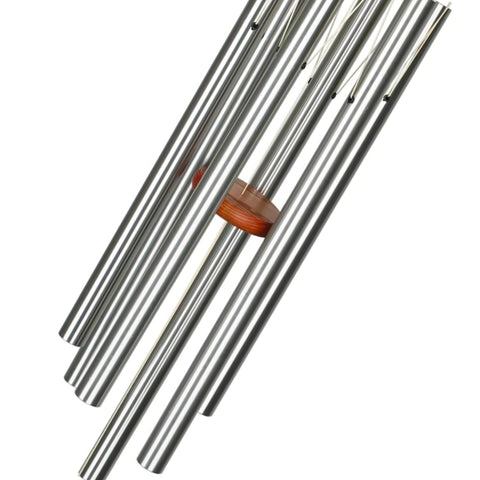 Woodstock Chimes six aluminum tubes deliver resonant Amazing Grace tones.