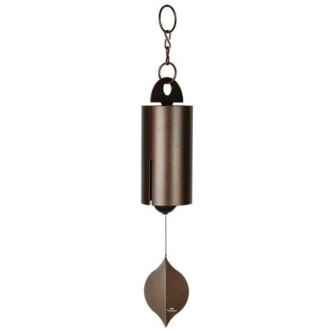 Woodstock Heroic Windbell 40-inch copper bell for outdoor spaces with deep tones.