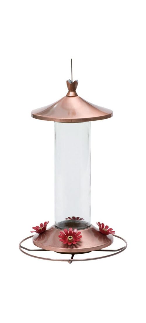 Woodstream Birdscapes bee-guard-equipped feeder helps keep nectar protected from insects.