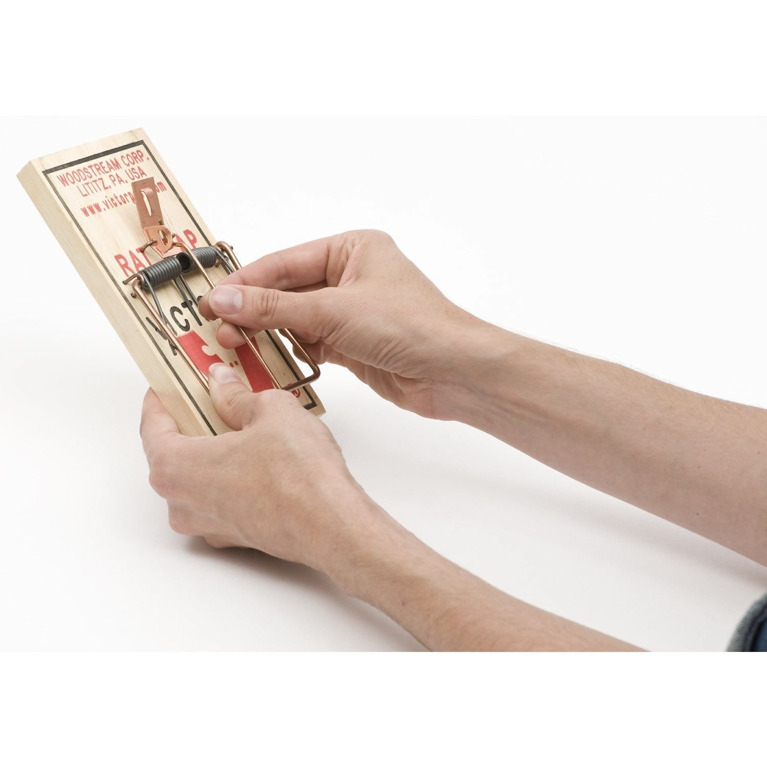 Woodstream Victor M201 pack3 side view, compact design for discreet placement.