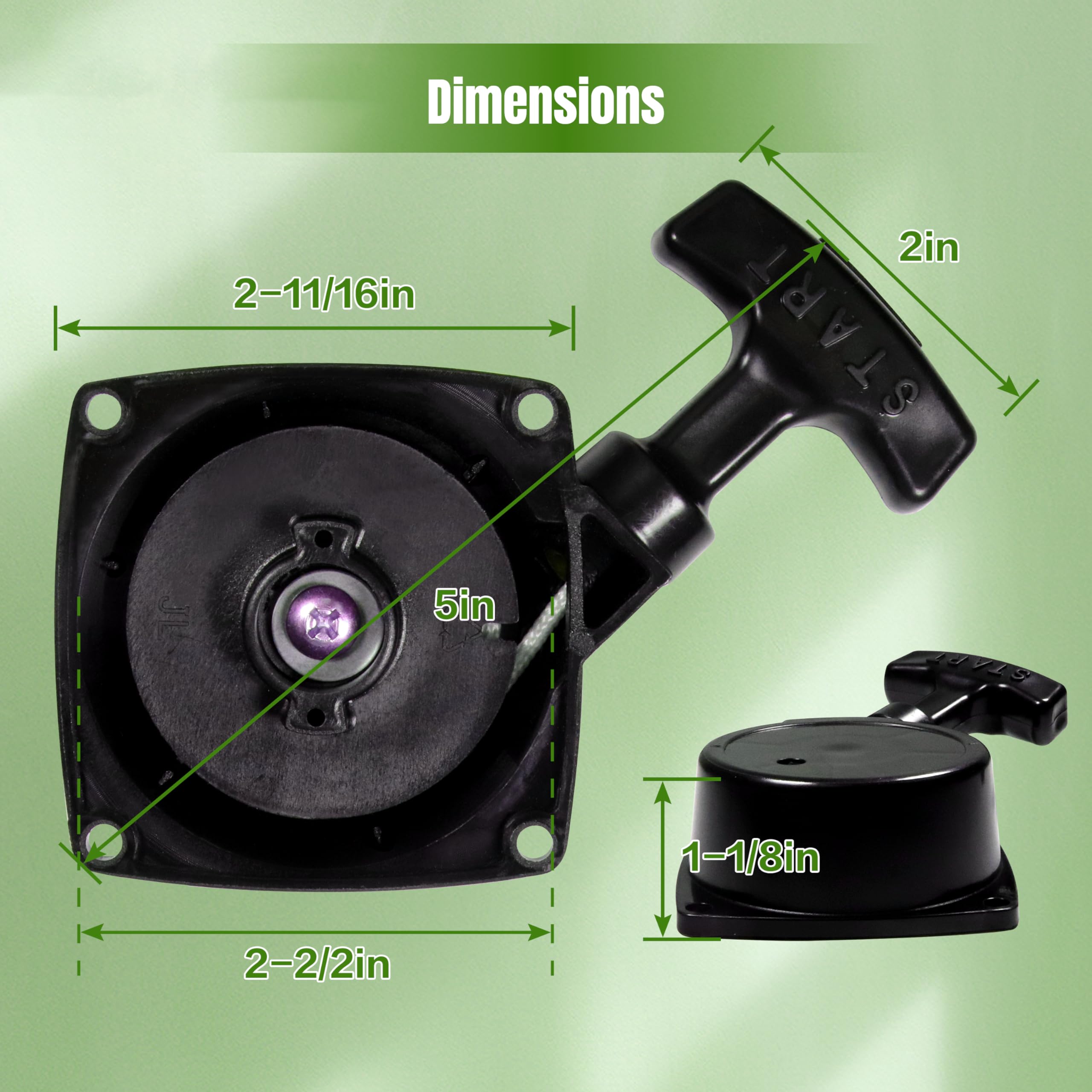 WoodWould recoil starter for Echo ES-250; reliable replacement for smooth starts.