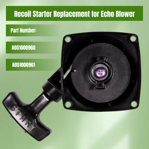 WoodWould recoil starter for Echo ES-252; durable replacement supports easy starts.