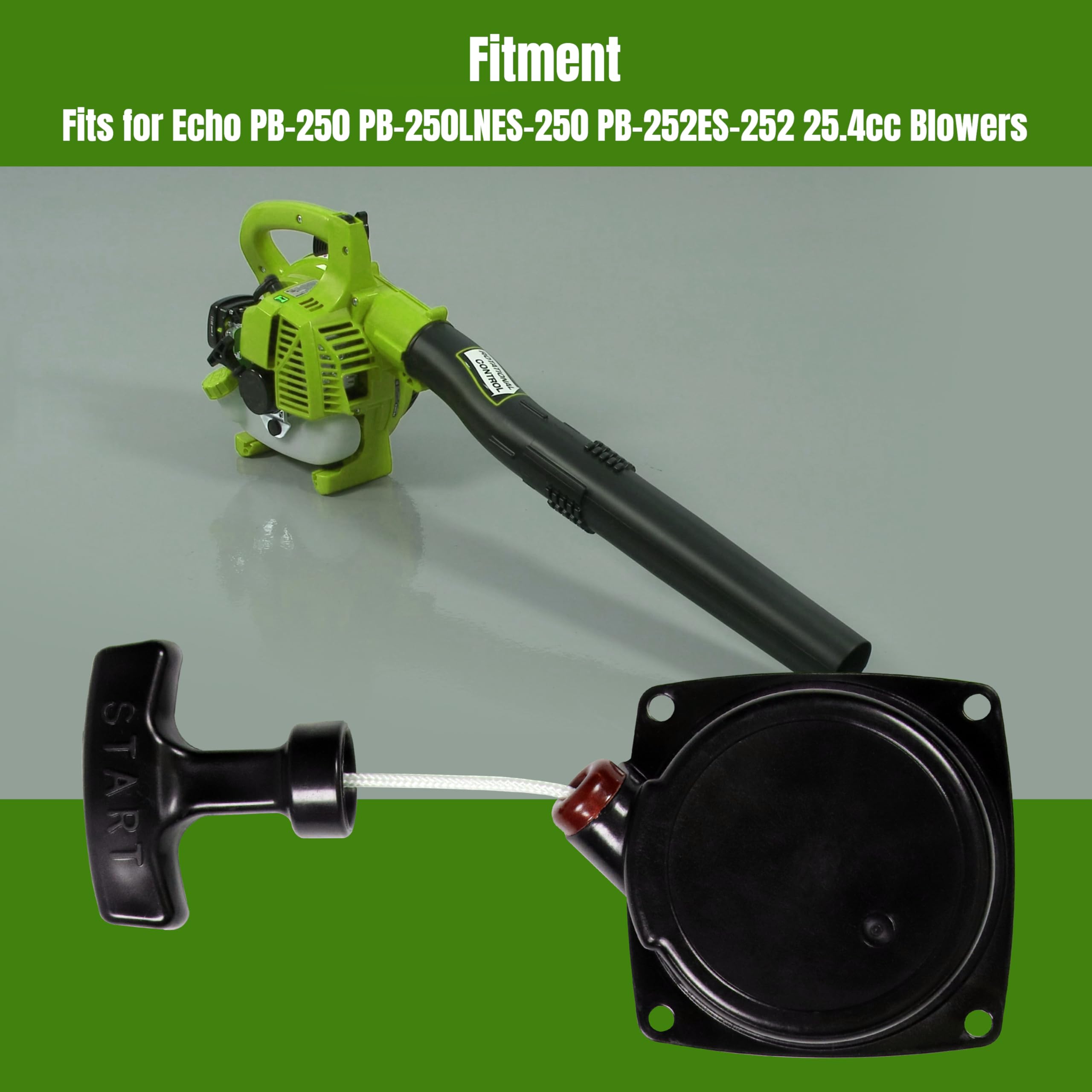 WoodWould recoil starter for Echo PB-252; durable replacement for better starts.