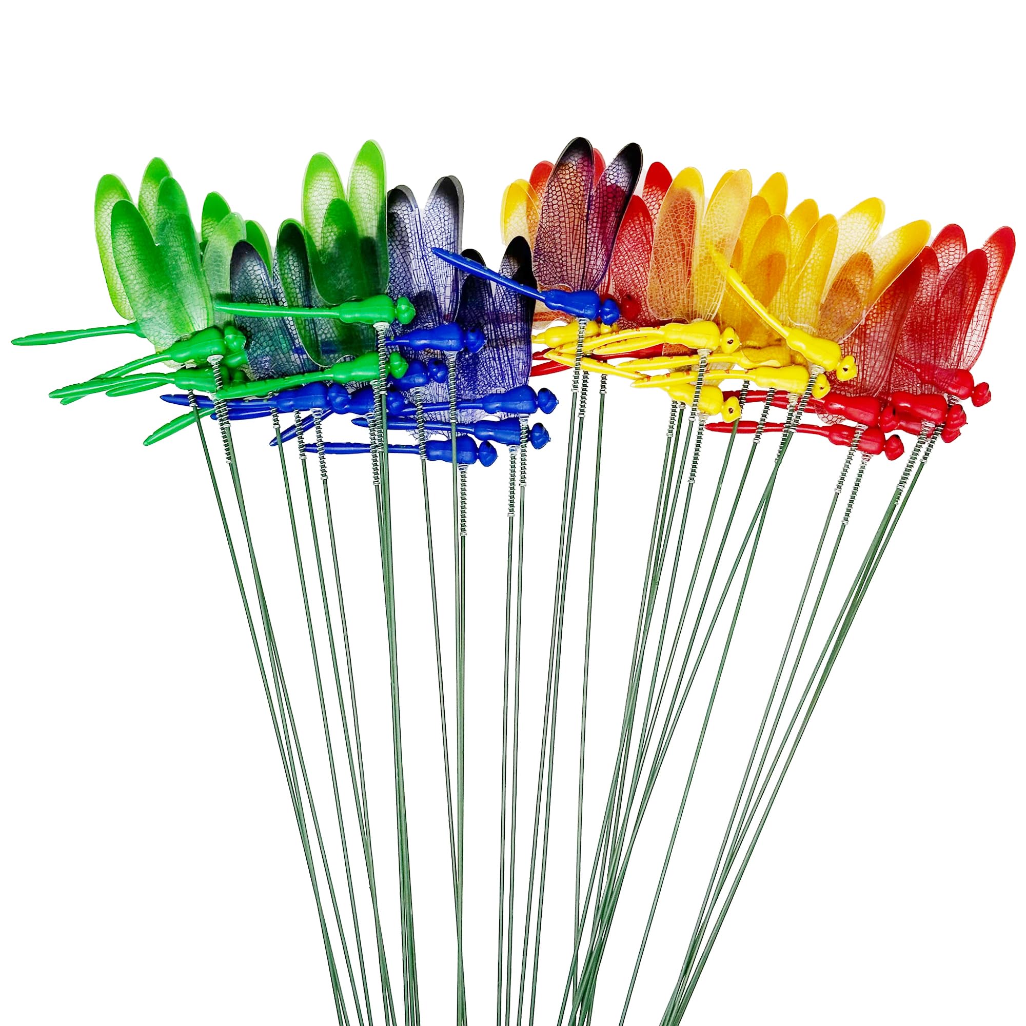 Woohome 3D dragonfly garden stake with fluttering wings