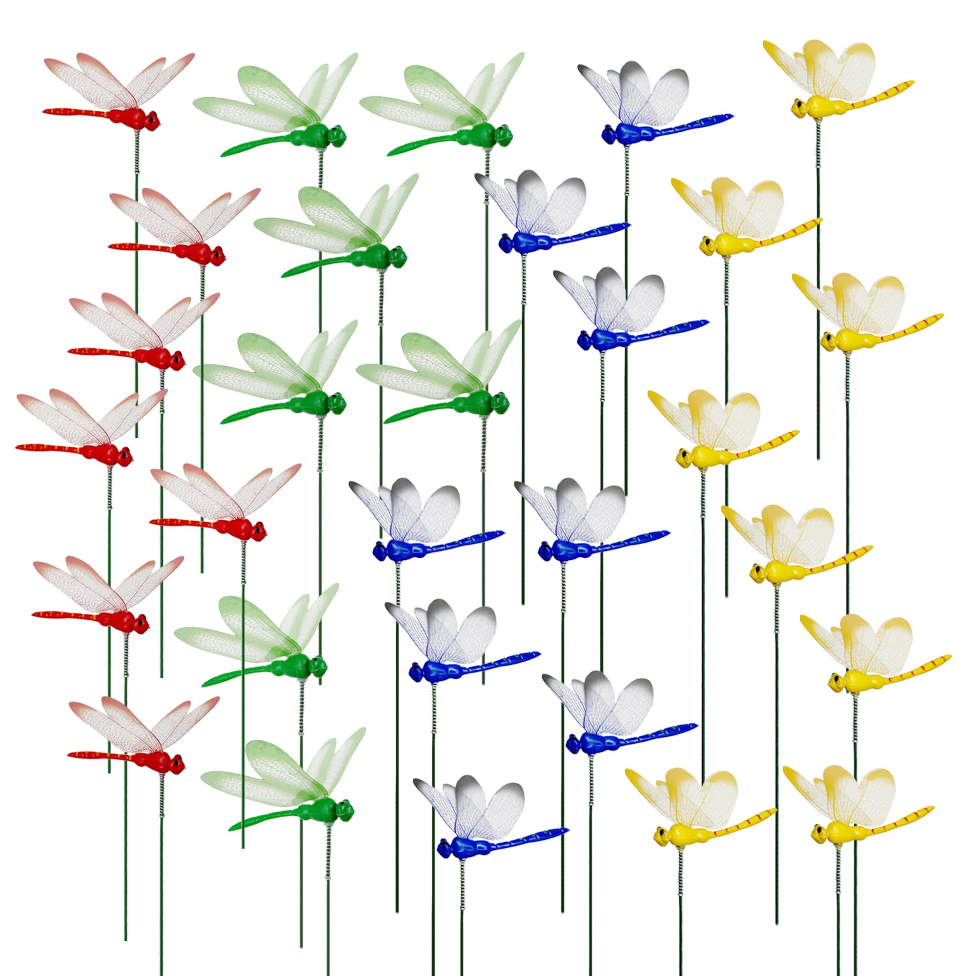 Woohome dragonfly stake shows 25 cm post for sturdy display