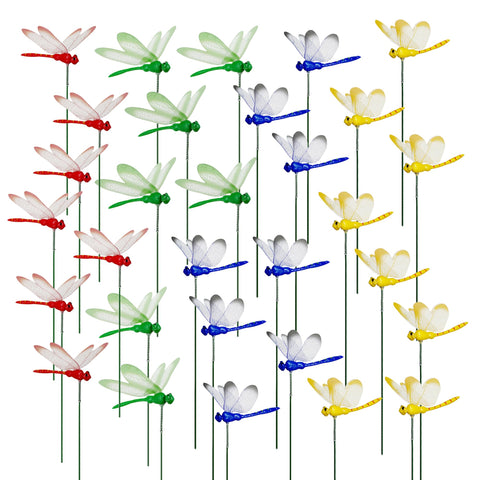 Woohome dragonfly stake shows 25 cm post for sturdy display