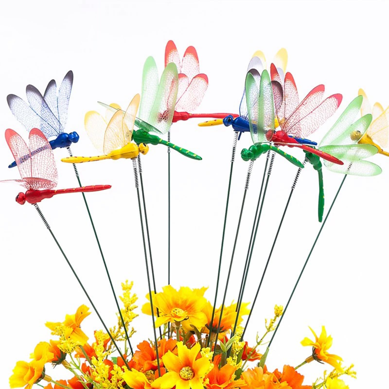 Woohome 30-pack dragonfly stakes ready for outdoor setup