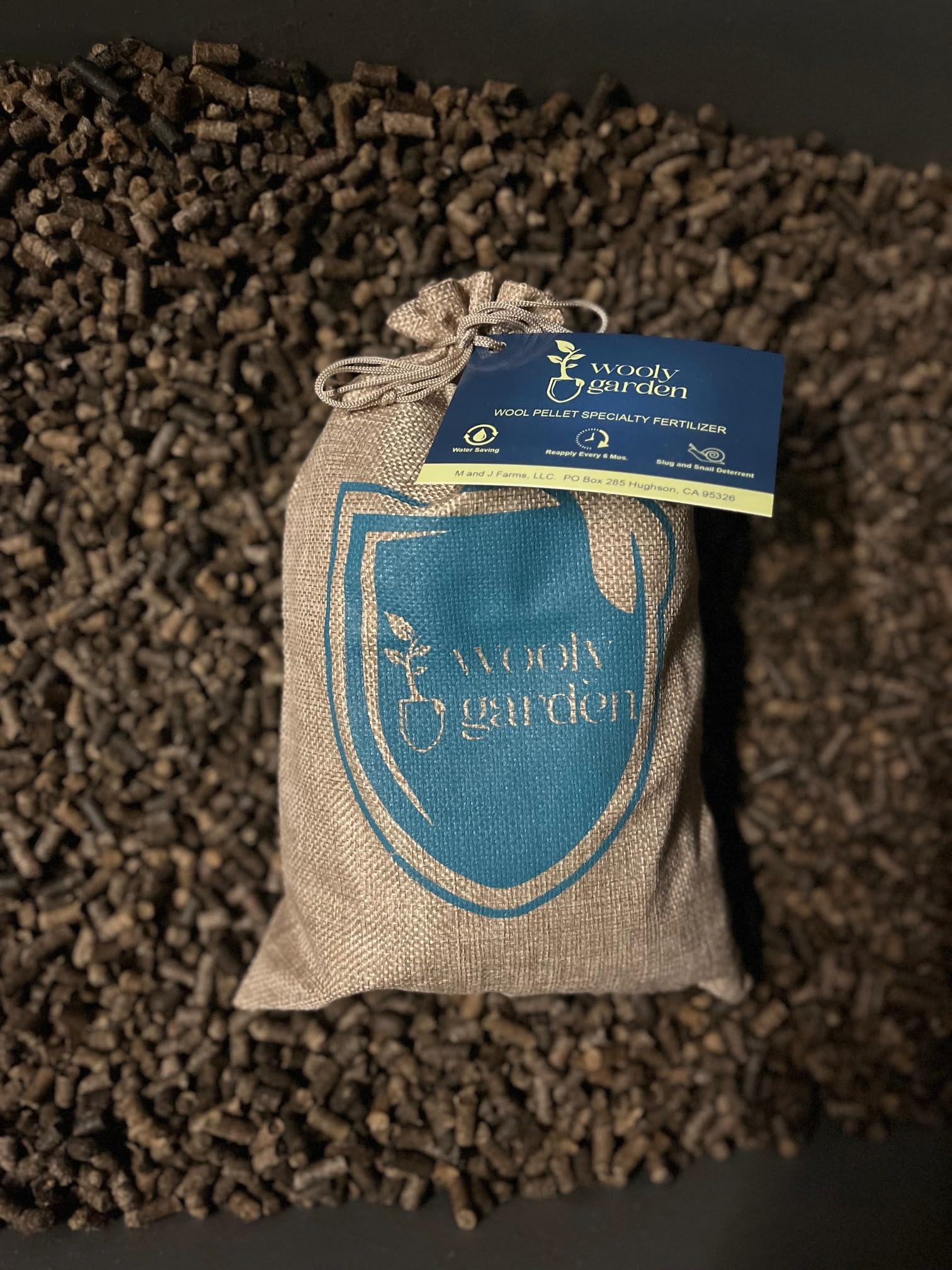Wooly Garden wool pellets are ideal for pots and garden beds.
