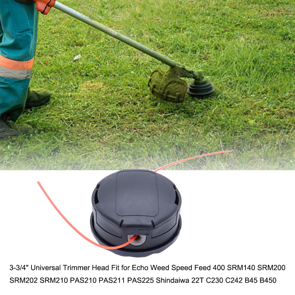 Woopeey trimmer head mounted on tool shows quick rope changes.