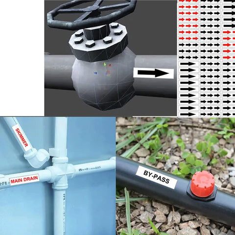Wootile valve function labels pool identify valve roles to speed servicing.