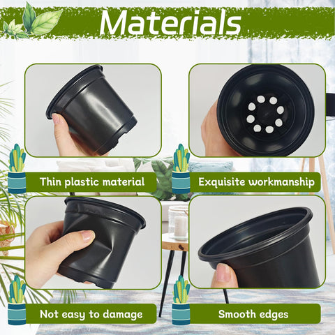 Soft, flexible seedling pots resistant to cracking during handling.