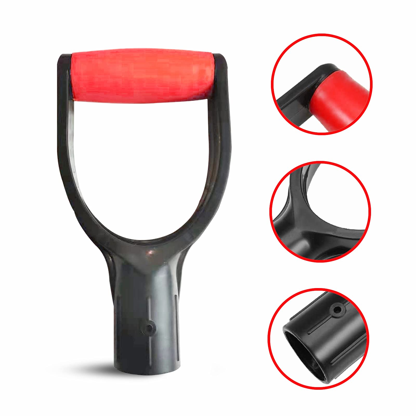 WORAMUK D Grip handle mounting hole 32mm demonstrates universal compatibility with spades.