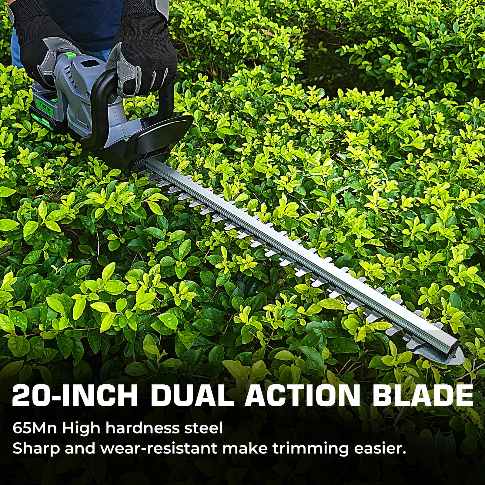 WORFCI dual-action blades reduce vibration for smoother cuts.