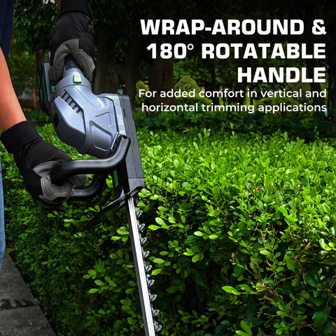 WORFCI ergonomic wrap-around handle provides comfortable grip.