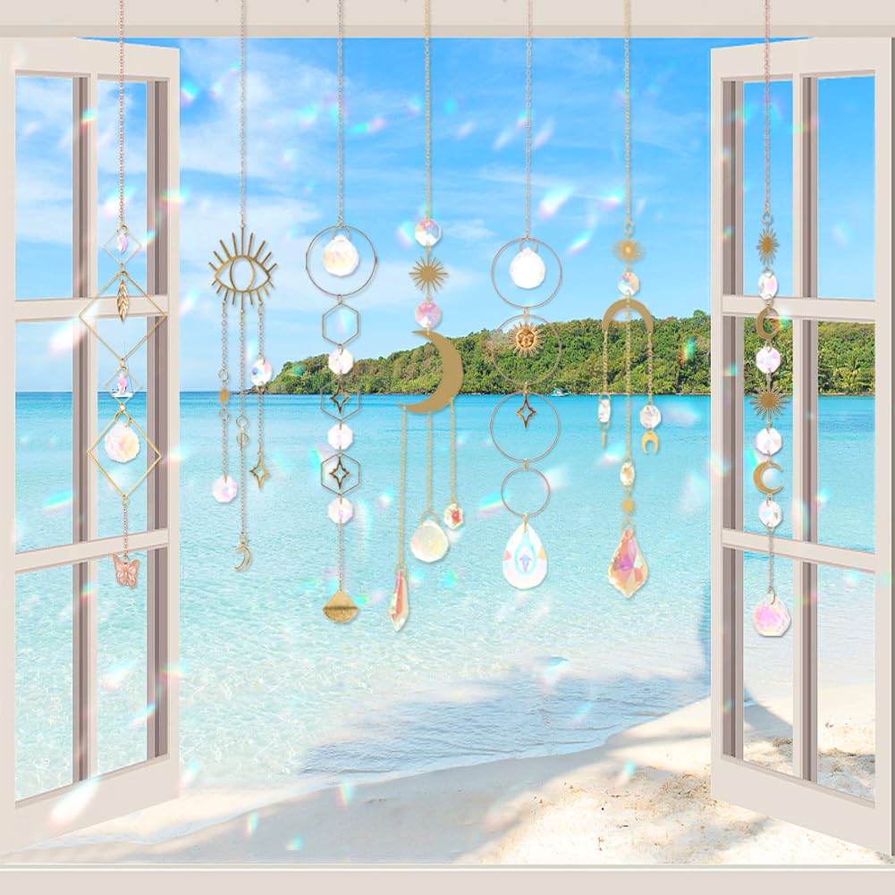Worgree gift-ready crystal rainbow suncatchers for decor