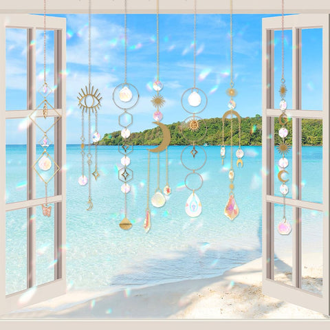 Worgree gift-ready crystal rainbow suncatchers for decor