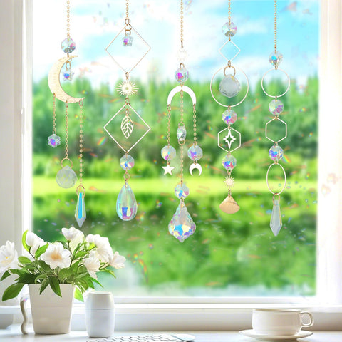 Worgree sun catcher kit sun moon star charms spark playful decorations.
