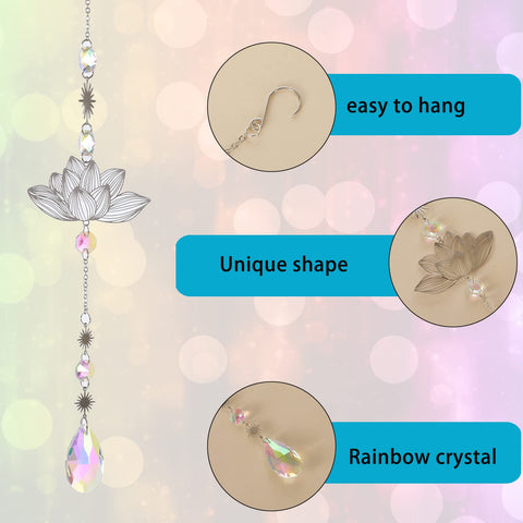 Worgree sun catchers hanging from a car mirror for sparkle on the go.