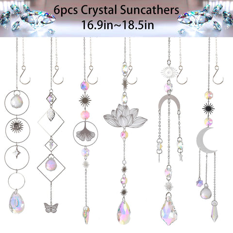 Worgree crystal prisms reflecting light for window decor.