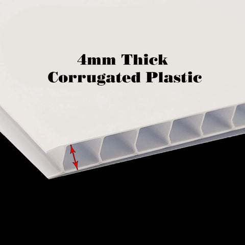 Work House Signs Eco sign 4mm corrugated panel resists weather and wear