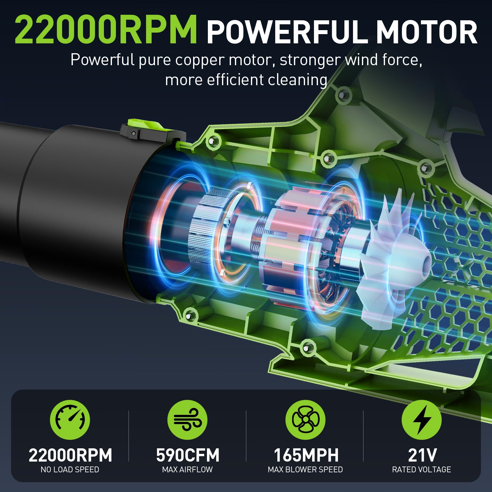 WorkBless dual 4000mAh batteries extend runtime for flexible cleaning.