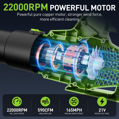 WorkBless dual 4000mAh batteries extend runtime for flexible cleaning.