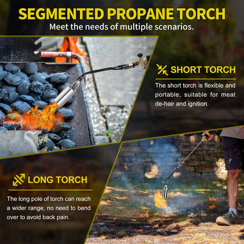 WorkBless adjustable gas valve allows precise flame control.