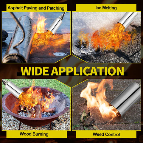 WorkBless chemical-free weed burner treats cracks without chemicals.