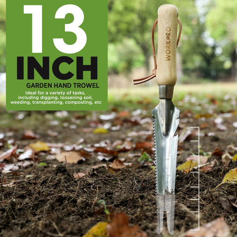 WORKPRO 13 inch garden tool designed for easy storage