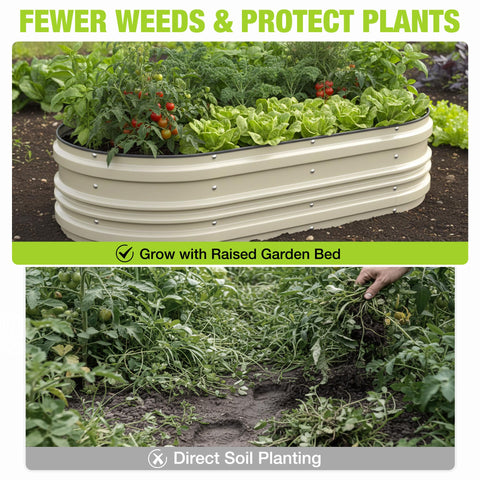 WORKPRO two-pack outdoor bed ideal for flexible layouts in yards and balconies.