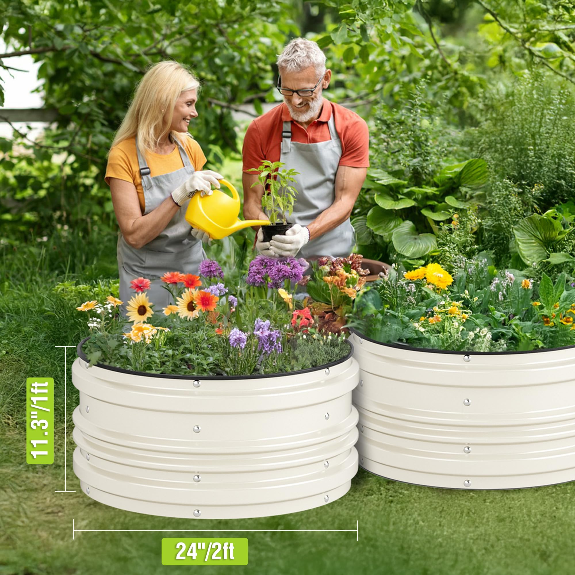WORKPRO 2x2x1ft open-bottom design emphasizes deeper soil access and drainage