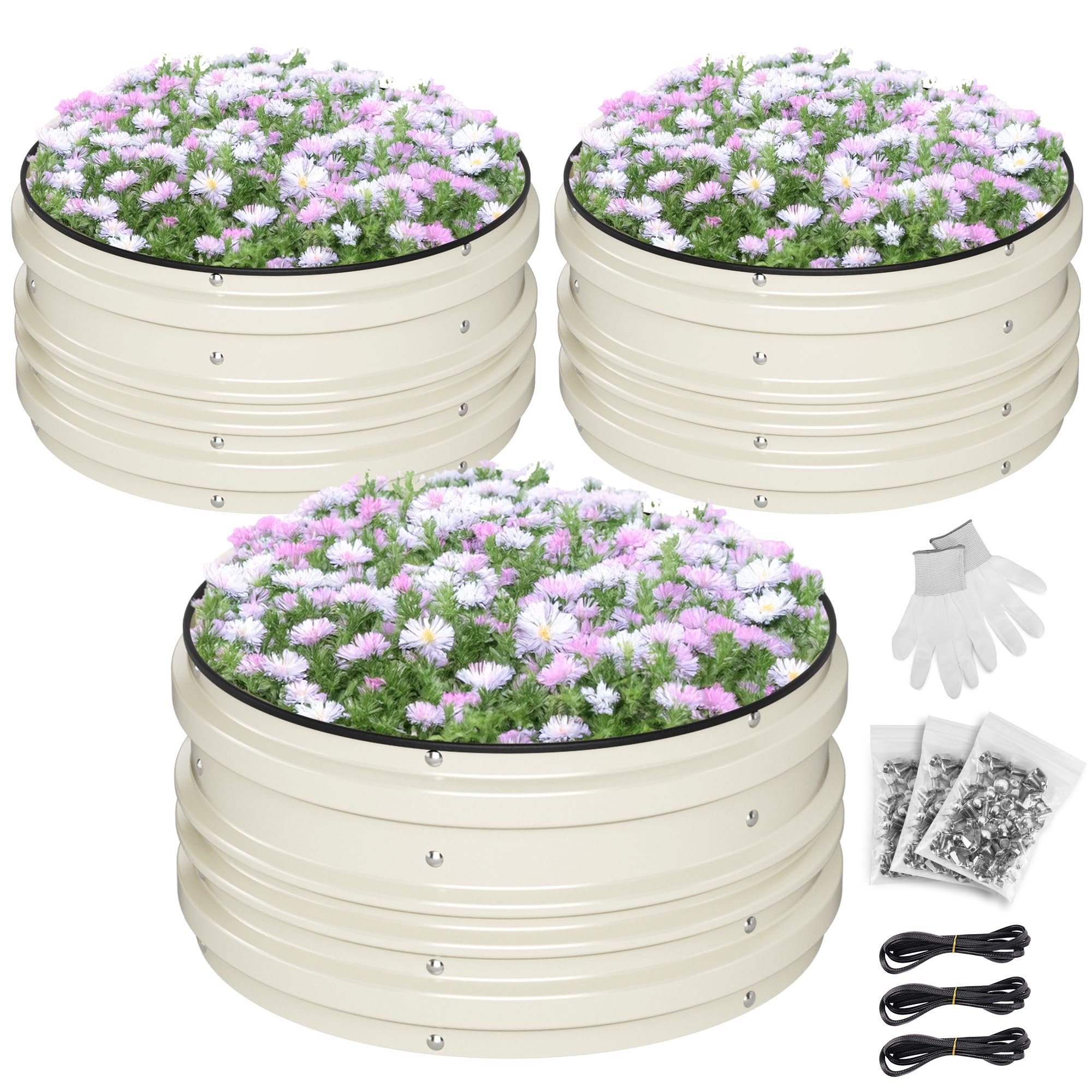 WORKPRO 3Pcs raised garden bed assembly demonstrates quick setup for busy gardeners