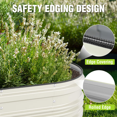 WORKPRO raised bed with rust resistance highlights weather durability for outdoor settings.