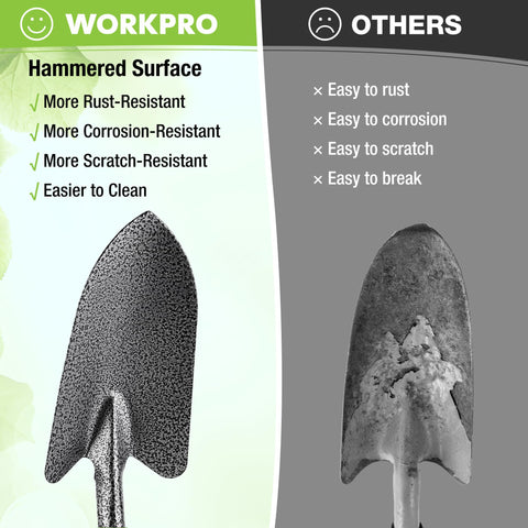 WORKPRO cultivator for soil aeration and easy loosening of hard soil
