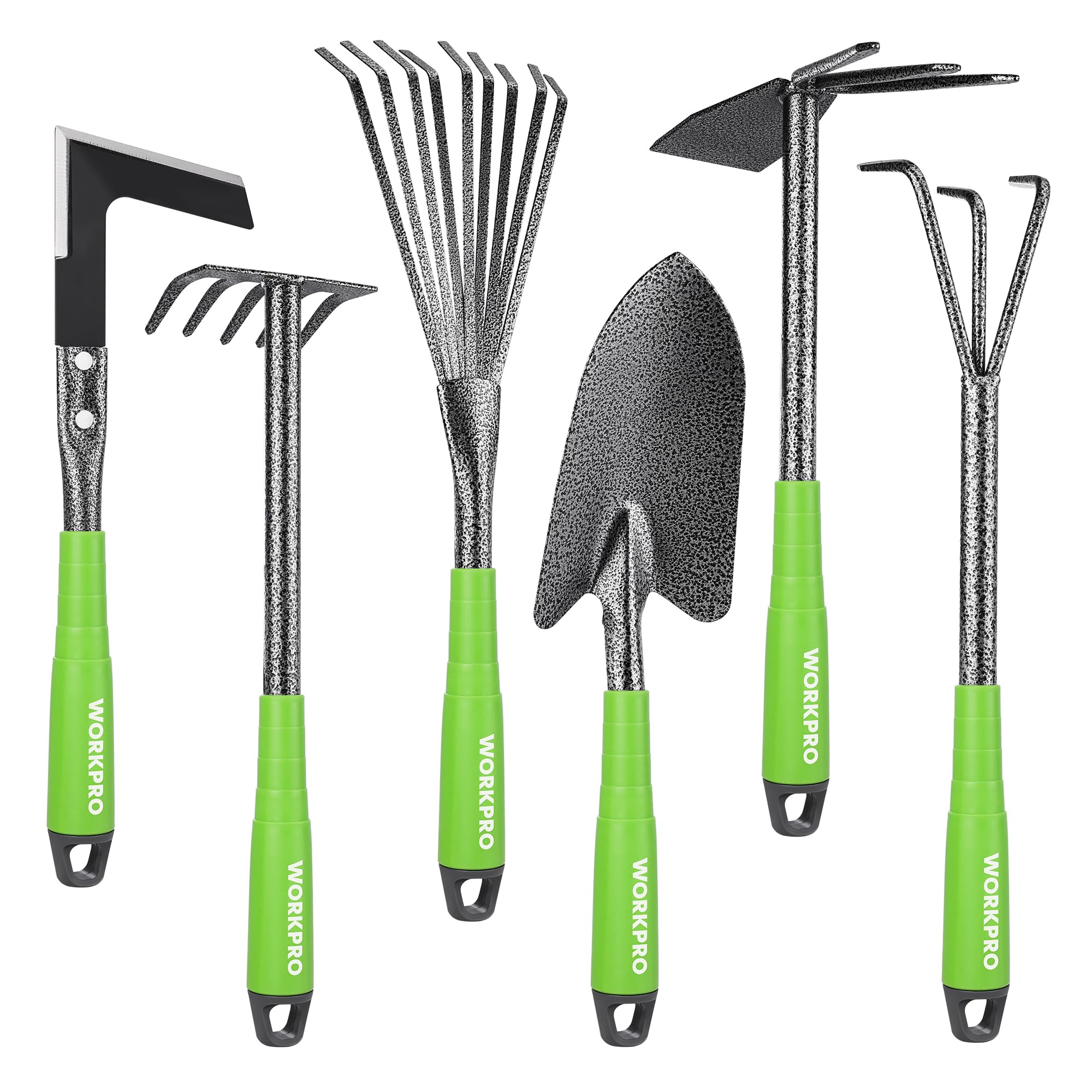 WORKPRO 6-piece garden tool set with trowel for precise planting and transplanting