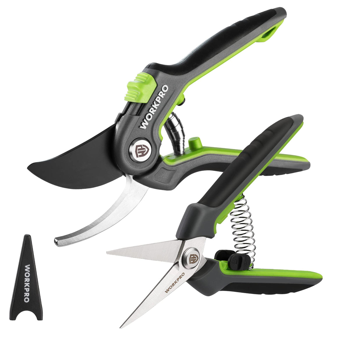 WORKPRO 8-inch bypass pruner ideal for clean cuts on fresh wood.