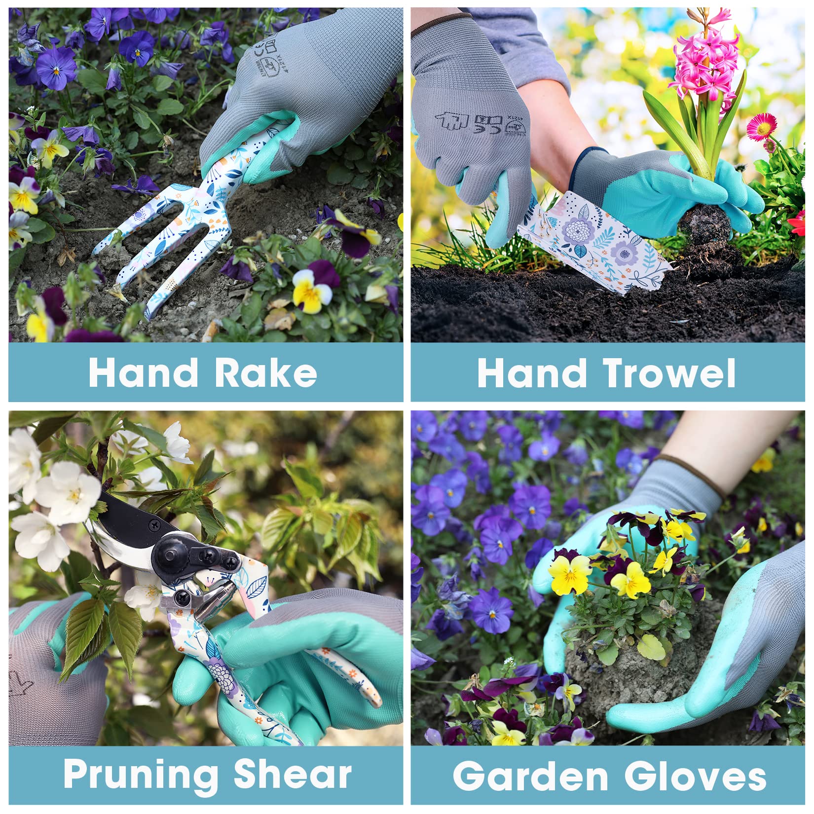 WORKPRO pruning shear with carbon steel blades, rust-resistant and sturdy