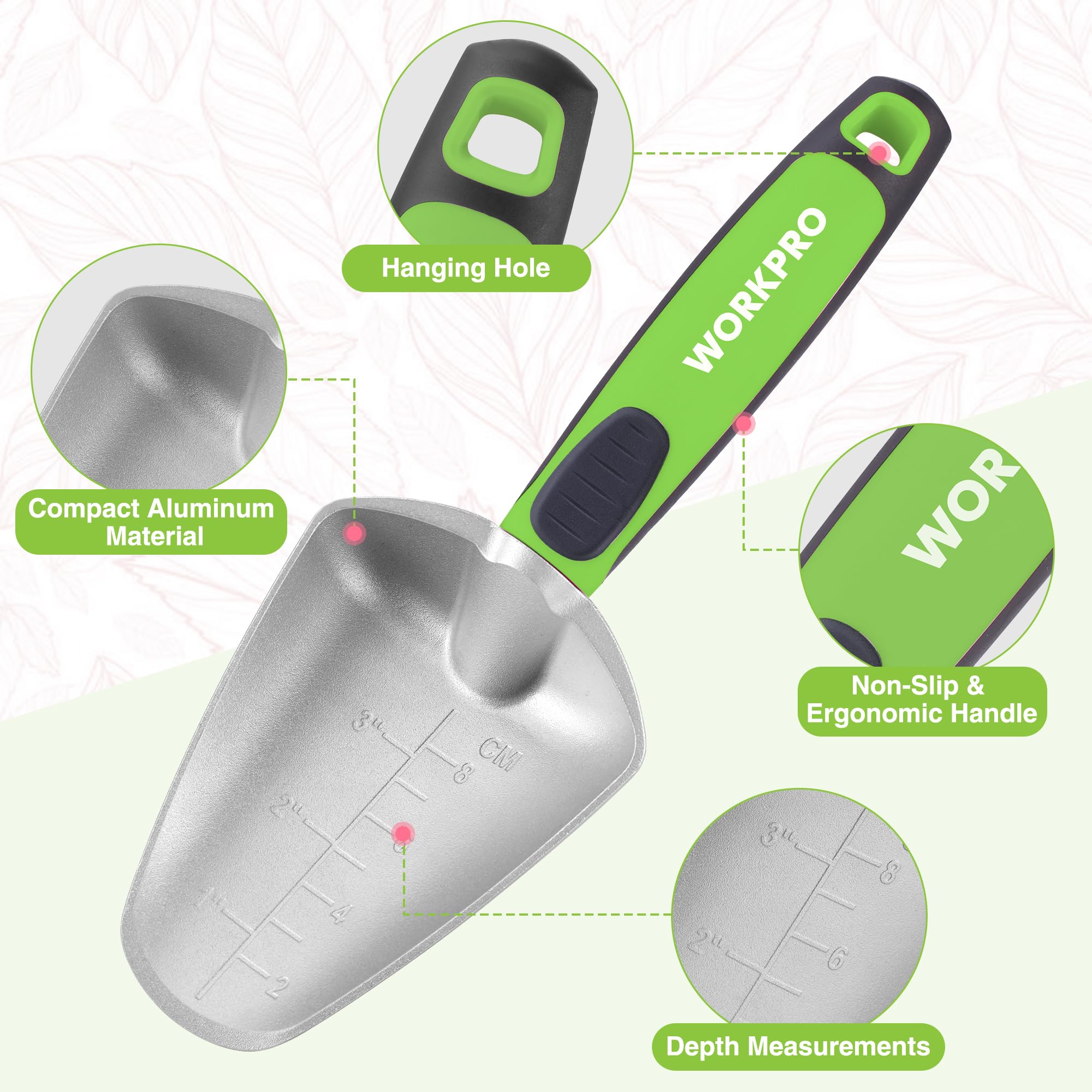 WORKPRO compact aluminum tools offer lighter handling and less fatigue.