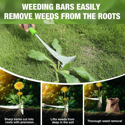 WORKPRO Crack Weeder 12.5-inch length provides reach with minimal bending