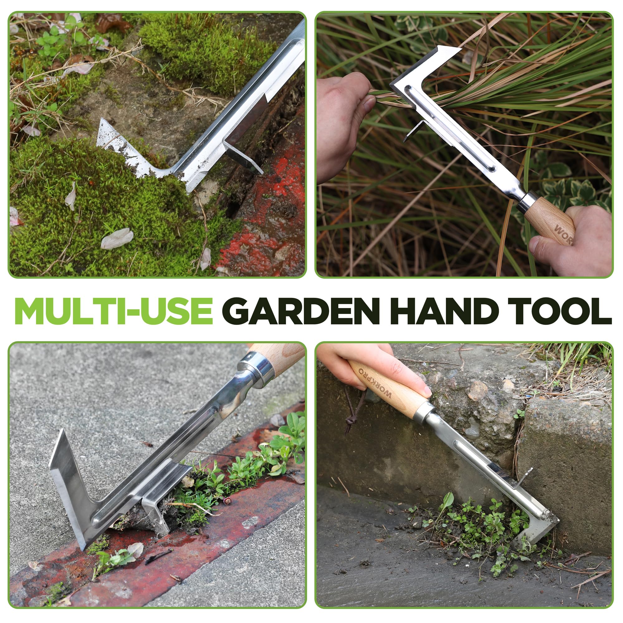 WORKPRO Crack Weeder hanging hole for convenient storage