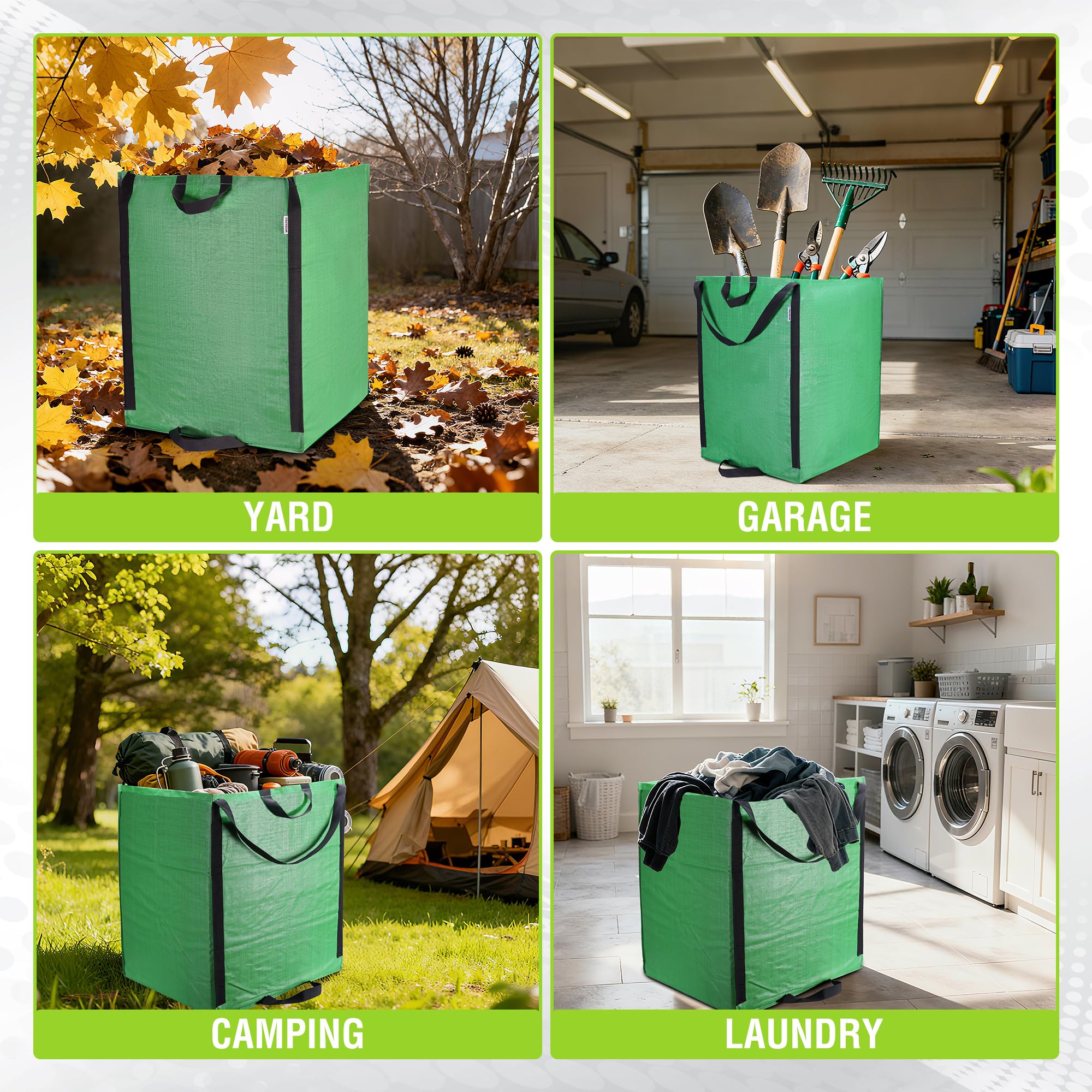 WORKPRO durable pp-woven material withstands tough outdoor cleanup